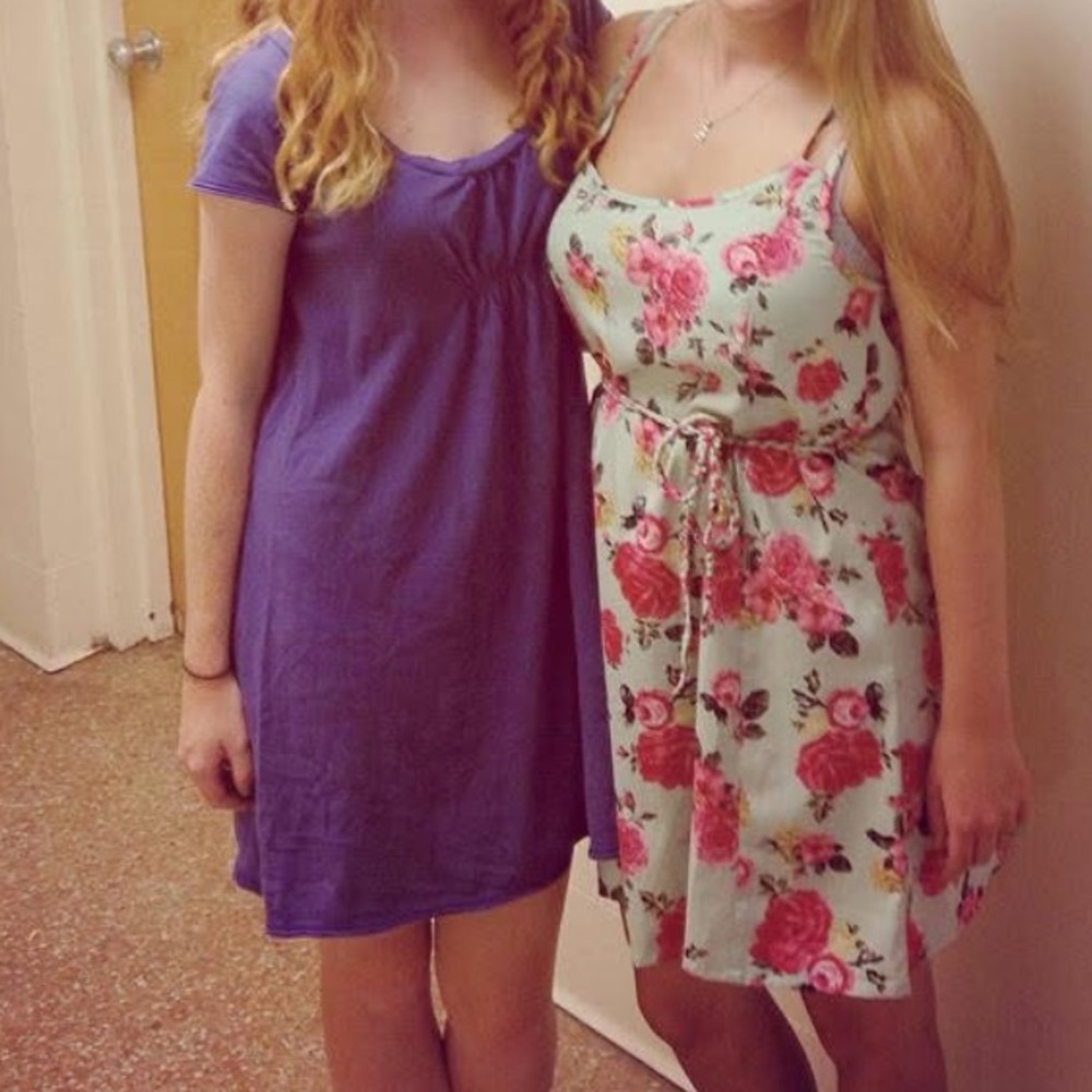 Purple Dress (on left)